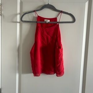 Aritzia Wilfred Red High Neck Tank Top Size Medium